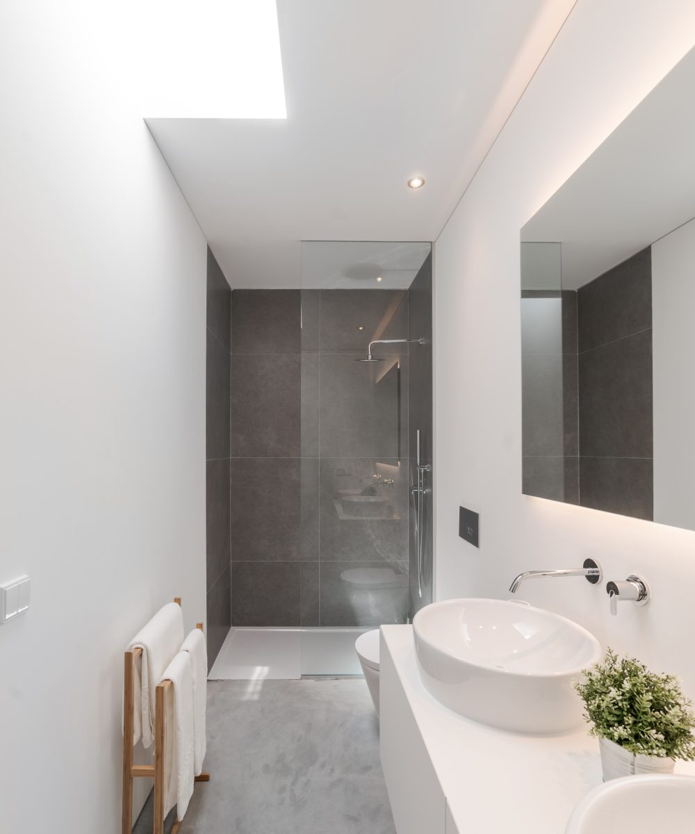 Bathroom inside modern villa house